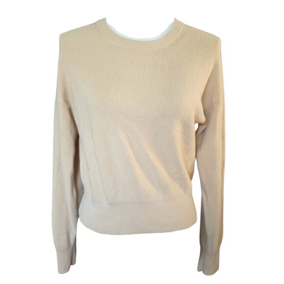 Lululemon Women's Size 4 Beige Ribbed Sweater - Picture 1 of 7